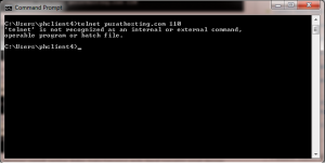 telnet belum aktif - pusathosting